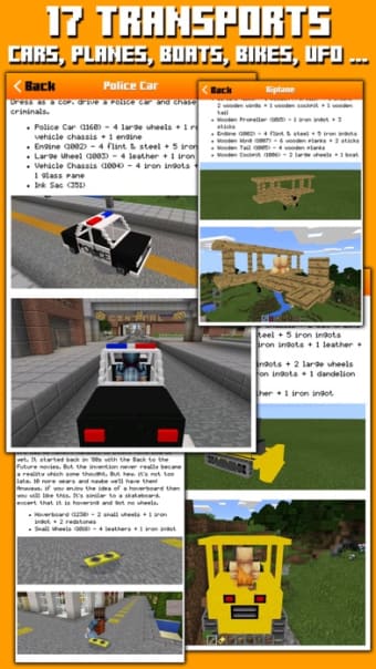 TRANSPORT MODS for MINECRAFT Pc EDITION