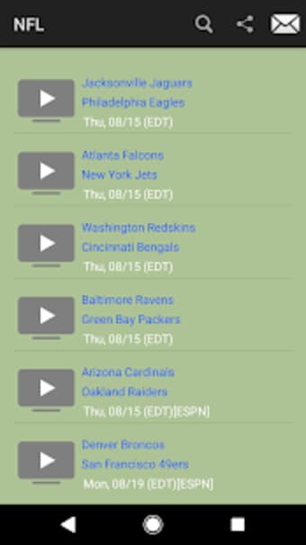 NFL Football - Live Streaming