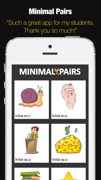 Minimal Pairs for Speech Therapy