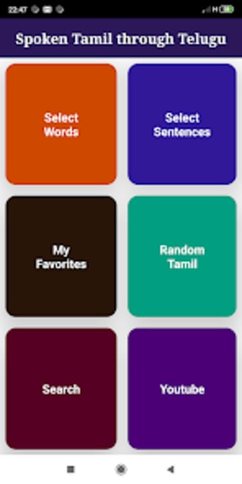 Spoken Tamil through Telugu