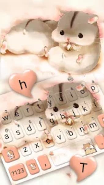 Cute Furry Hamsters Keyboard T