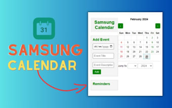 Samsung Calendar For Pc,Windows and Mac(Free Use)