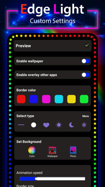 Edge Lighting Live Wallpaper - LED Borderlight for Android - Download