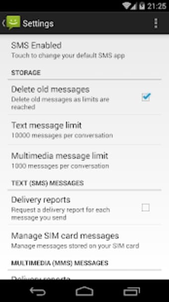 SMS Messaging AOSP