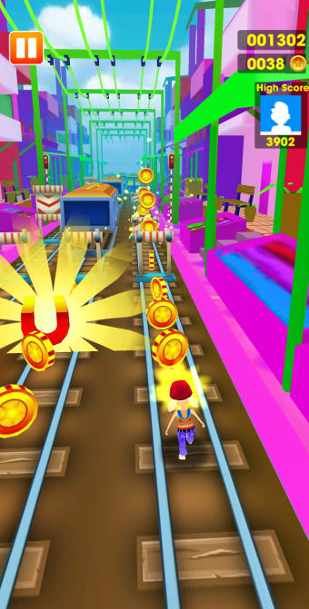 Subway Track Surfing 3D