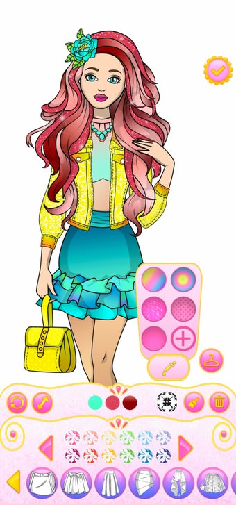 Girl Coloring Dress Up Games