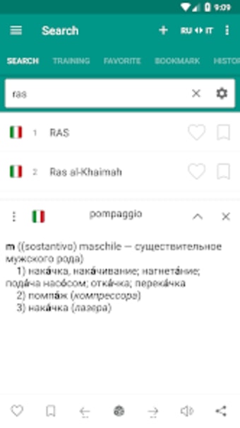 Russian-italian dictionary