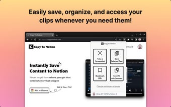 Copy To Notion: Clip anything to Notion