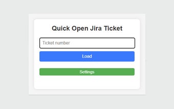 Quick Open Jira Ticket