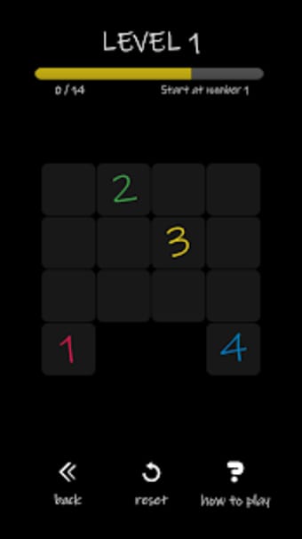 Numberflow - one-line puzzle game