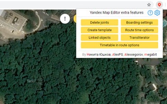 Yandex Map Editor extension