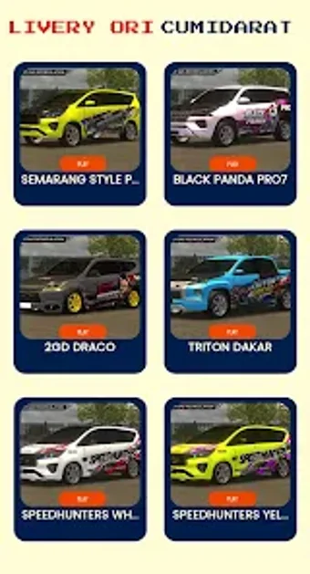 CUMI DARAT MULTIPLAYER LIVERY