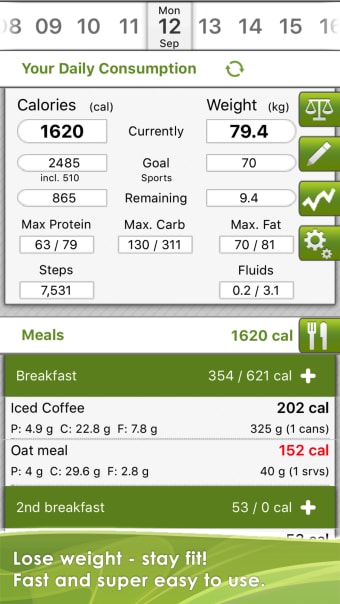 CaloryGuard - Track calories