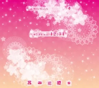 Cute wallpaper-Pink  Lace-