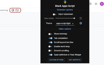 Black Apps Script