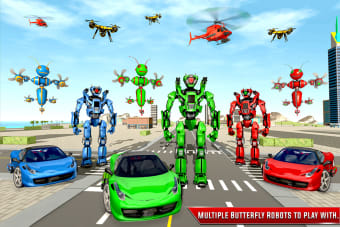 Butterfly Robot Car Game 3D
