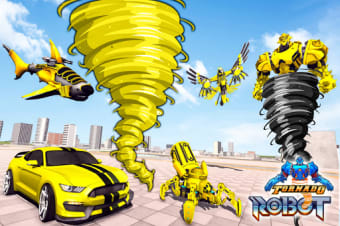 Mega Tornado Robot Car Battle