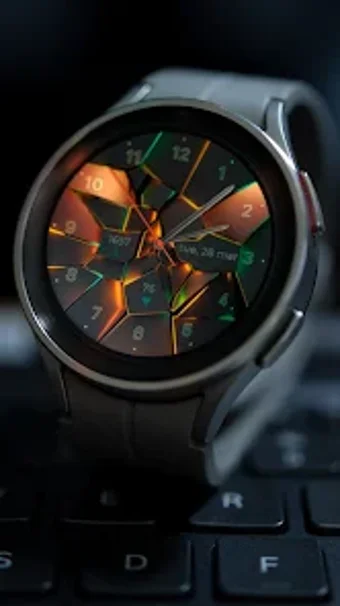 Wear OS Watch Neon Shatte