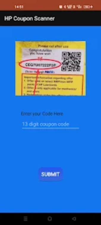 HP COUPON SCANNER