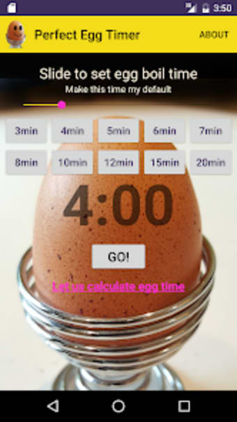 Free Egg Timer for perfect egg