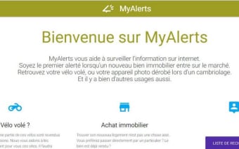 MyAlerts helps you to find something !