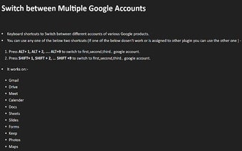 Switch between Multiple Google Accounts