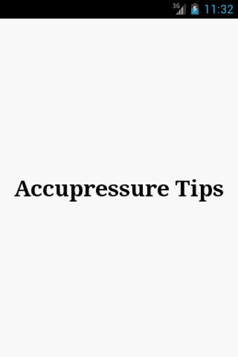 Acupressure Tips