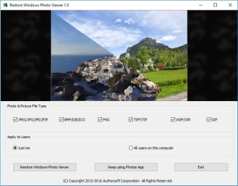 Restore Windows Photo Viewer to Windows 11/10