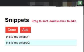 Snippets Manager