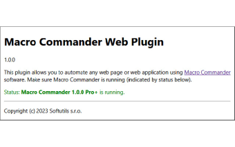 Macro Commander Web Plugin for Chrome