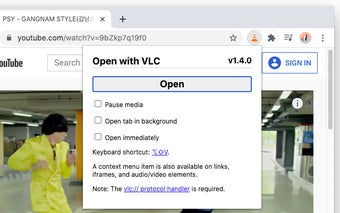 Open with VLC