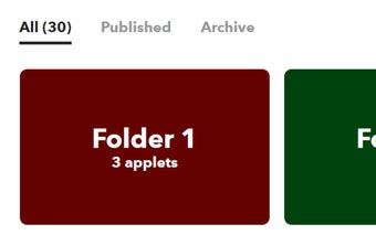 IFTTT Folders