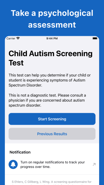 Autism Test Child