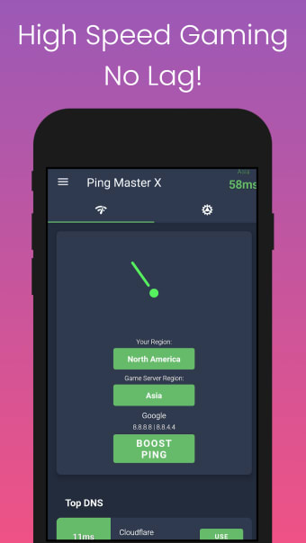 Ping Master X: Set Best DNS For Gaming Free
