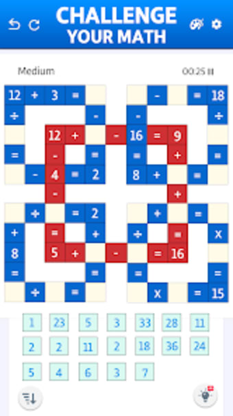 Math Puzzle Game: Crossmath