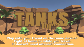 Tanks 3D for 2 players on 1 device - split screen