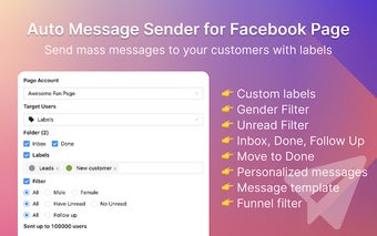 Page Bulk Sender for Facebook™