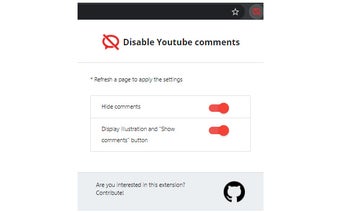 Disable Youtube comments