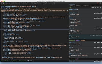 Chrome DevTools Dark Theme