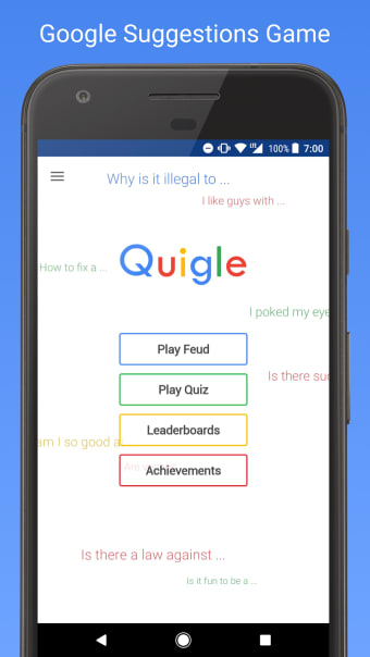 Quigle - Google Feud  Quiz