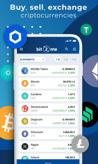 Bit2Me: BTC and 100 coins