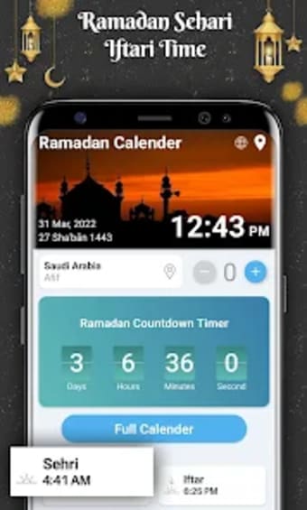 Ramadan Calendar  Time Table