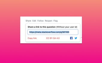 StackOverflow Anonymize Links