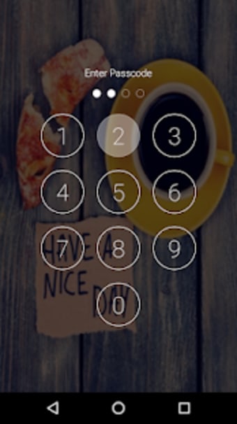 Good Morning Lock Screen Pattern keypad wallpaper