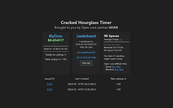 Big Time Cracked Hourglass Timer