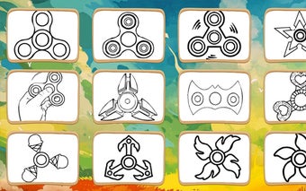 Fidget Spinner Coloring Book Game