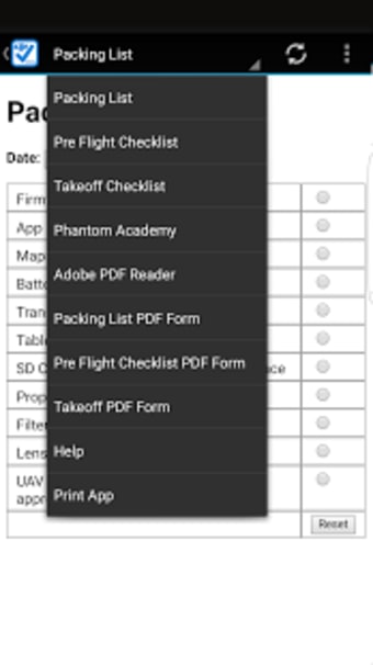 DJI Pre Flight Checklist Pro