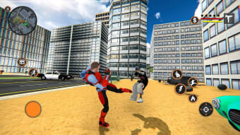 Flying Spider Super Hero - Vegas Crime City Battle