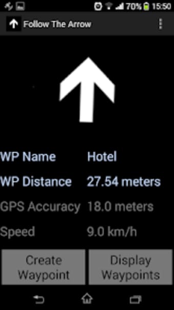 Arrow GPS Navigation Waypoints