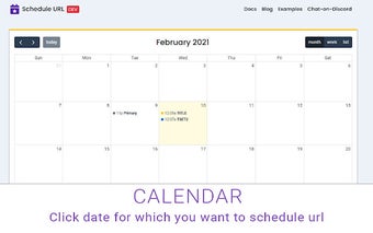 Schedule URL [DEV]
